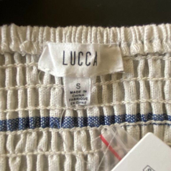 Urban Outfitters Lucca Linen Blend Crop Top S - Picture 4 of 7